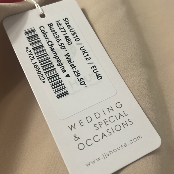 JJ’s House Sheath/Column Asymmetrical Floor-Length Stretch Crepe - Picture 3 of 9